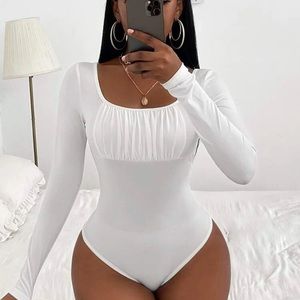 Scoop neck bodysuit